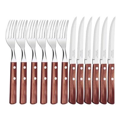 Tramontina Churrasco 12 Piece Fork & Steak Knife Set - House