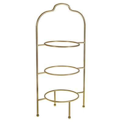 Zuhause – High Tea 3 Tier Plate Stand Gold – Victorias Basement