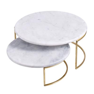 Davis & Waddell – Nuvolo Marble 25cm + 30cm Cake Stand set of 2 – Victorias Basement