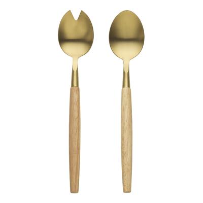 Alto 2pc Salad Server Set Gold - - Ecology Homewares