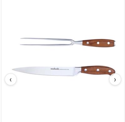 Essteele – Japanese Steel with Ash Wood Handle 2 Piece Carving Set – Victorias Basement