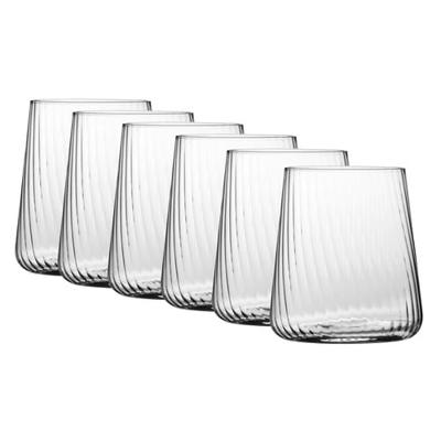 Krosno Lumi 430ml Soda Lime Glass Tumblers | Temple & Webster