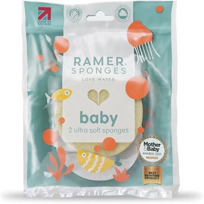 Ramer Ultra Soft Baby Twin Pack Sponges (Yellow & White) : Amazon.co.uk: Beauty