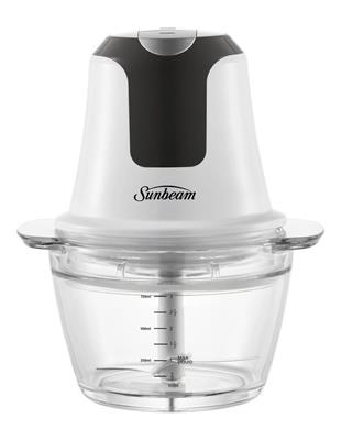 Sunbeam White Mini Glass Multi Chopper FCP1000WH | MYER