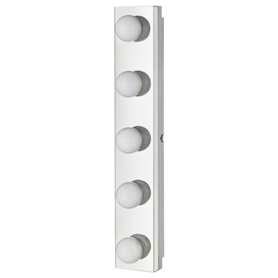 LEDSJÖ LED wall lamp, stainless steel, 24 - IKEA