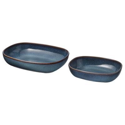 GLADELIG baking dish, set of 2, blue - IKEA