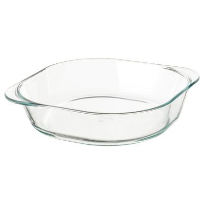 FÖLJSAM baking dish, clear glass, 9 ¾x9 ¾ - IKEA