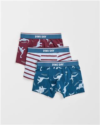 Maxx Australian Cotton 3 Pack Younger Boys Hang Trunks - Kmart