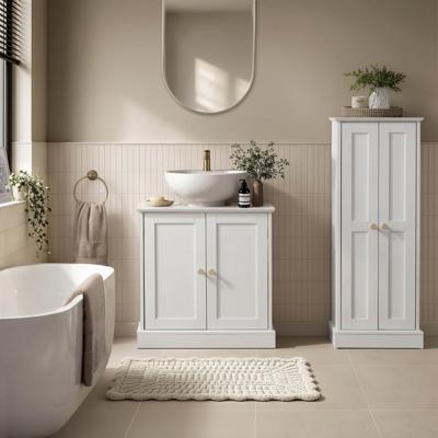 Ruby Under Sink Bathroom Cabinet - White – DUSK