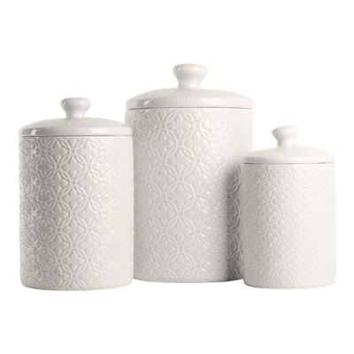 Ophelia & Co. Embossed 3 Piece Kitchen Canister Set & Reviews - Wayfair Canada