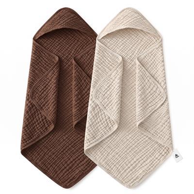 Topika 2 Pack Hooded Baby Bath Towels, Cotton Muslin Baby Towel Set | Shop Today. Get it Tomorrow! | takealot.com