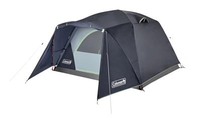 Coleman Skydome 3-Season, 4-Person Easy Set-Up Camping Dome Tent with Rain Fly, Vestibule, E-Port &