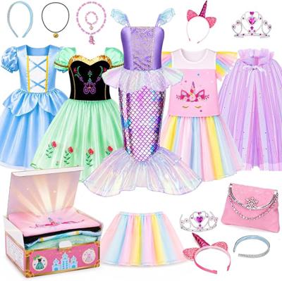 Amazon.com: Meland Princess Dress Up Trunk for Girls 3-8, Toys Gift Set for Holidays | A ready-to-open costume gift for girls birthday, Christmas, Hal