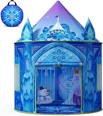 Amazon.com: Hamdol Princess Play Tent for Girls, Frozen Toy, Ice Castle Kids Playhouse for Indoor & Outdoor, Imaginative Castle Tent with Carry Bag, P