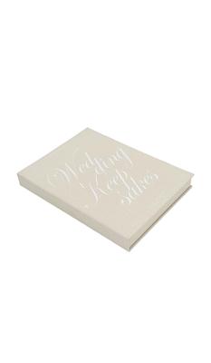 The Ceremony Club Wedding Keepsake Book Box in Linen | REVOLVE