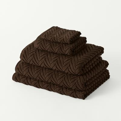 Mimosa Chocolate Textured Towel Range | Adairs