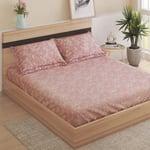 Buy Ezra Silver Cotton 144TC Floral Print 3Pcs Queen Bedsheet Set from Home Centre at just INR 1999.0