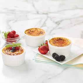 Set of 6 Crème Brulee Set with Ramekins and Baking Tray | Dunelm