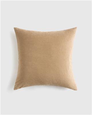 Corduroy Cotton Velvet Pillow in Taupe | Quince Canada