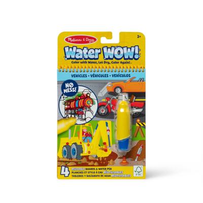 Melissa & Doug On The Go Water Wow! Mess Free Coloring Book, Reusable Water-Reveal Activity Pad - Vehicles - Walmart.ca