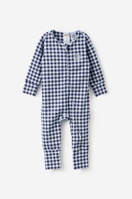 Growie Long Sleeve Zip Romper