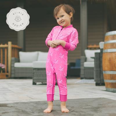 Full Zipper Sunsuit - Best Fronds
 – Honeysuckle Swim Company