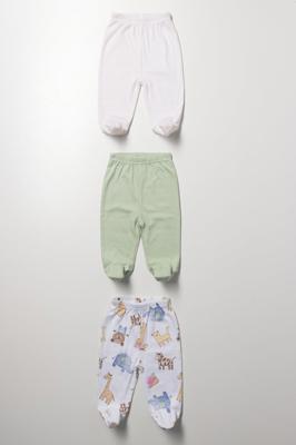 3 Pack Baby Footed Pants | Bottoms | Ackermans