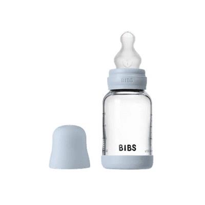 BIBS Anti-Colic Glass Baby Bottle | 120ml | Silicone Nipple