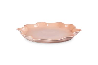 Stoneware Iris Serving Platter