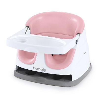 Ingenuity Baby Base 2-in-1 Booster Feeding & Floor Seat: Secure Dining with Safety Harness, BPA-Free Tray : Target