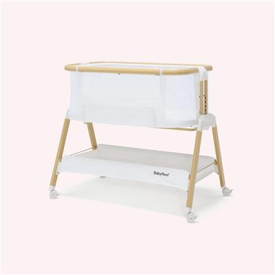 Alfie 2 Bedside Co-Sleeper - White/Natural by Babyrest | the memo – The Memo