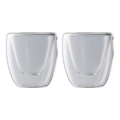 Maxwell & Williams Blend 80 ml Double Wall Espresso Cup 2 Pack | Harris Scarfe