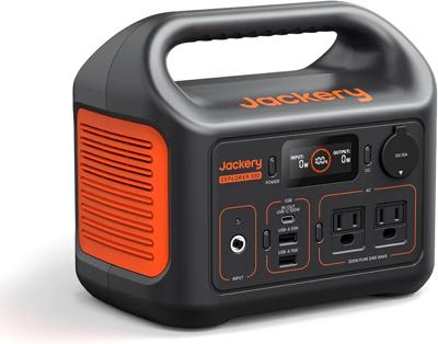 Amazon.com : Jackery Explorer 300 Portable Power Station,292Wh | Backup LiFePO4 Battery, Solar Generator for Outdoors, Camping, Travel, Hunting, Black