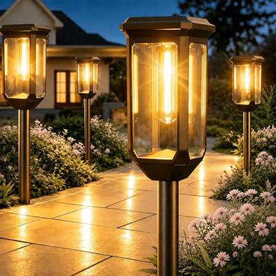 Tenmiro Solar Pathway Lights Outdoor 8 Pack, Bright Solar Garden Lights | IP65 Waterproof Shatterproof, Auto On/Off Landscape Lighting for Yard Lawn P