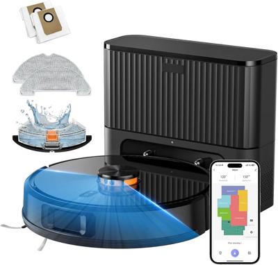 Amazon.com - VONKO Robot Vacuum and Mop, 8000Pa, Self-Emptying, LiDAR Navigation | Up to 60 Days Hands-Free, Smart Mapping, App & Alexa Control, Multi