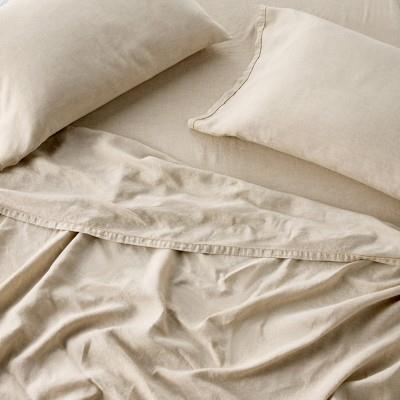 King 100% Linen Sheet Set Natural - Casaluna™ : Target