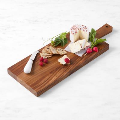 Acacia Rectangular Cheese Board - Wooden Serving Platter | Williams Sonoma