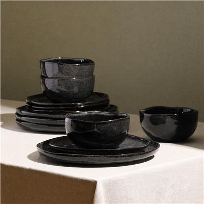 Stone Lain Mirella 12-Piece Dinnerware Set Stoneware - Wayfair Canada