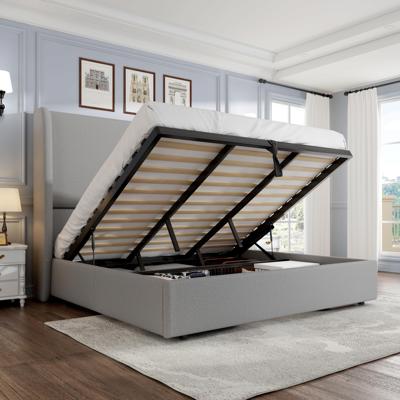 Ophelia & Co. Upholstered Lift-Up Storage Bed with Wingback Headboard & Reviews - Wayfair Canada