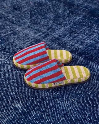 Terry Stripe Slippers | Dusen Dusen