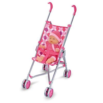 Ram® Kids Pretend Play Folding Pushchair Girls Dolls Pram Toy