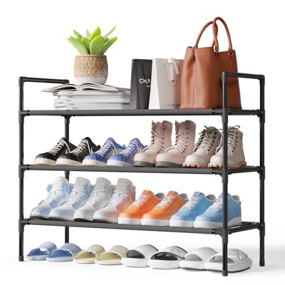 Sakugi 3-Tier Shoe Rack, Sturdy Shoe Organizer, Shoe Shelf Holds up to 16 Pairs of Shoes, Assembled Length, 28 in - Walmart.com