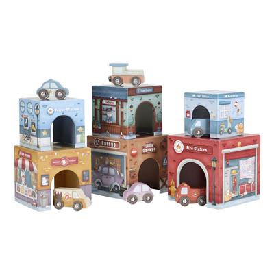 Little Dutch - Stacking Blocks and Cars