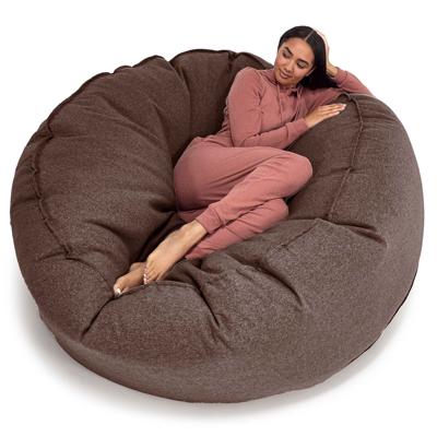 Lounge Pug Wool Brown Giant Bean Bag – Big Bertha Original UK