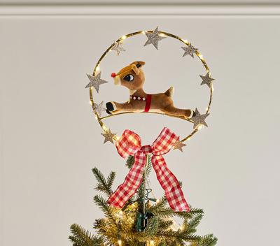 Rudolph® Lit Tree Topper | Pottery Barn Kids