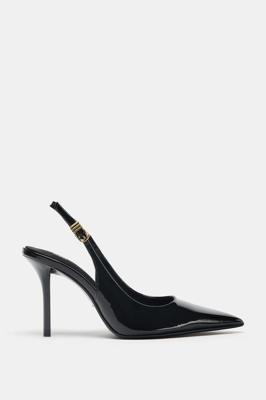 METAL BUCKLE HEELS - Black | ZARA South Africa