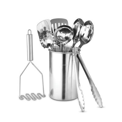 Avador Premium Set of 10 Stainless Steel Kitchen Tool Set with Holder Easy To Clean, Space Saving, Great for Cooking, Baking, | HomeLoft