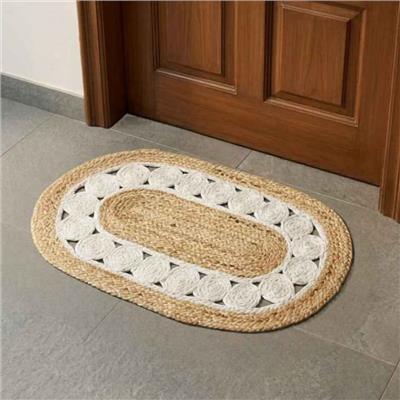 Boho Hoops Jute Mat