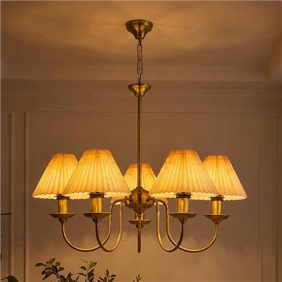 Eloria Metal Chandelier - Orange