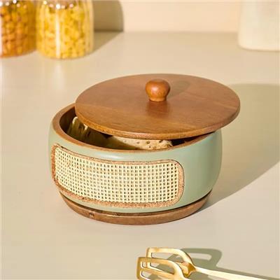 Warm Serve Wooden Roti Box